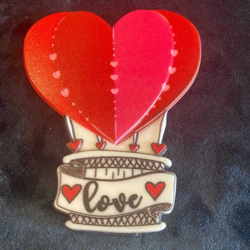 Cake Topper Decor Hearts Love, Wedding, Valentines, Anniversary